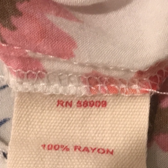 Chelsea & Violet Silky Top Womens Small Floral Ivory Wrap Peasant Bohemian Shirt - Picture 9 of 10